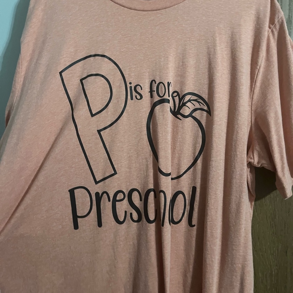 P is for Preschool Tee 2X
